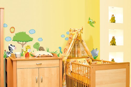 infactory Tierisch lustige Wandtattoos fürs Kinderzimmer "Südafrika"